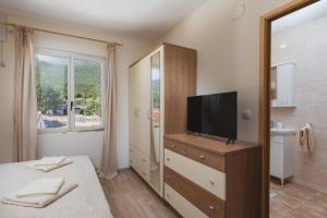 Televízia a/alebo spoločenská miestnosť v ubytovaní Apartman Ana Marija