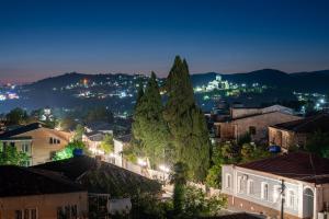 a view of a city at night at Balanchine in Kutaisi