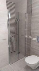 Koupelna v ubytování Barka Apartman