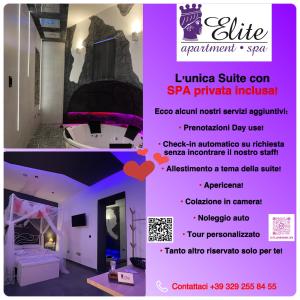 un folleto para un evento de spa en un hotel en Elite Apartment SPA en Catania