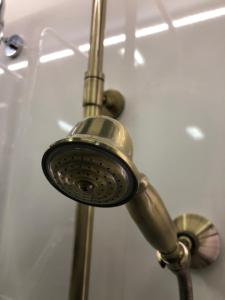 a shower head in a shower stall at Apartment Auer_Belgrade in Belgrade +22 photos