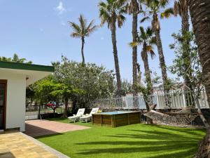 Jardín al aire libre en Confortable independent Villa