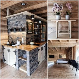 Kuchyňa alebo kuchynka v ubytovaní Apartamenty Góralski DACH NAD GŁOWĄ