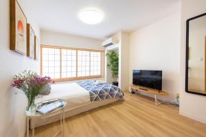 TV a/nebo společenská místnost v ubytování 寅ホテル 台東 Hotel 寅 台东 Tora Hotel Taito D