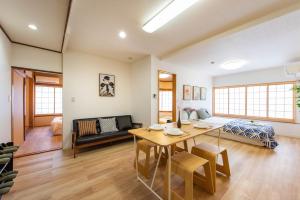 Posezení v ubytování 寅ホテル 台東 Hotel 寅 台东 Tora Hotel Taito D