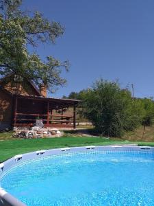 a large swimming pool in front of a house at Katarina Doboj,Bušletić in Busletić