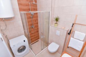 Koupelna v ubytování Apartmani Porat