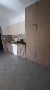 A kitchen or kitchenette at Apartments M, Kallikratia