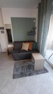 A seating area at Apartments M, Kallikratia