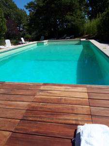 Bazén v ubytování Le Jas des Cannebieres nebo v jeho okolí