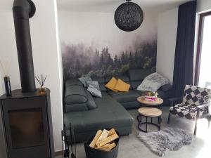 Posezení v ubytování Apartmán Pod Hochfichtem