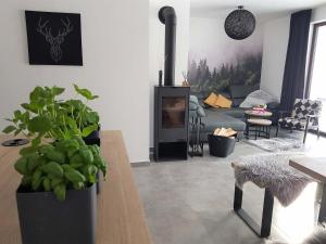 Posezení v ubytování Apartmán Pod Hochfichtem