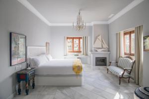 Posteľ alebo postele v izbe v ubytovaní Villa Dora (Only adults)