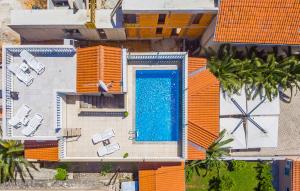 an overhead view of a resort with a swimming pool at Villa San Rocco Bed & Breakfast in Medulin