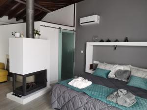 Postelja oz. postelje v sobi nastanitve FG Albayzin apartamento deluxe con terraza vistas y parking gratis
