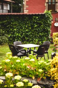 A garden outside Posada Cicero