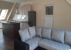 A kitchen or kitchenette at Vándor Vendégház