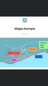 Načrt razporeditve prostorov v nastanitvi Kamp Dole - Navores