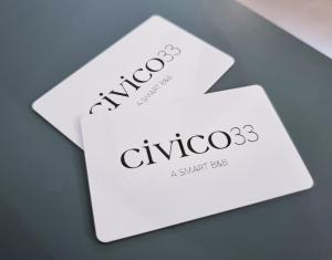 Certifikát, hodnocení, plakát nebo jiný dokument vystavený v ubytování Civico 33