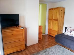 TV a/nebo společenská místnost v ubytování Къща за гости Стойнови