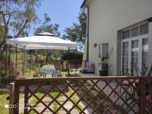 A patio or other outdoor area at Appartamenti in Villa
