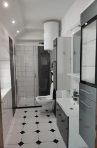 Koupelna v ubytování Apartments Mladenka