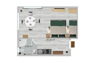 Plán poschodí v ubytovaní Tauern Appartements