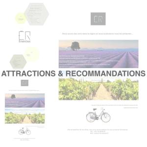 una captura de pantalla de la página de inicio de un sitio web para lugares de interés y recomendaciones en Èrsextius, VECA, Aix-en-Provence, en Aix-en-Provence