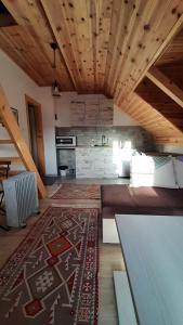 a living room with a large rug on the floor at Apartments Durmitor in Žabljak