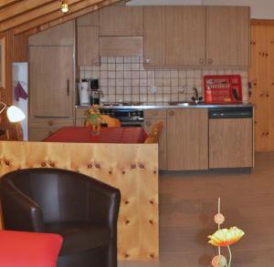 Kuchyň nebo kuchyňský kout v ubytování Haus Arolle, Bettmeralp