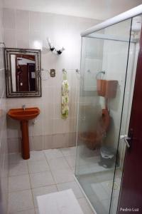 Ванная комната в Pousada das Acerolas