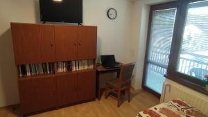 TV a/nebo společenská místnost v ubytování Apartmán U Špýcharu