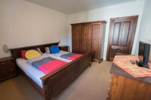 Letto o letti in una camera di Mosthäusl