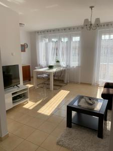 Predel za sedenje v nastanitvi Apartament Halina