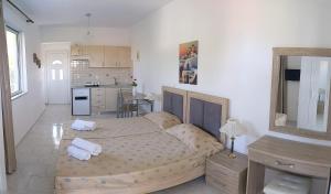 Dapur atau dapur kecil di Artemis Studios - Pool and garden
