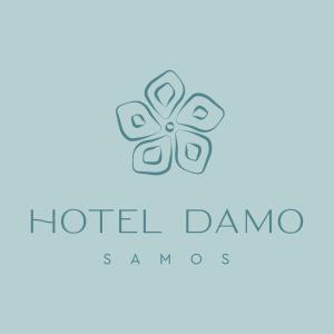 un logotipo para un hotel dmg en Hotel Damo, en Pythagoreio