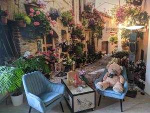 Café & mehr外面的花园
