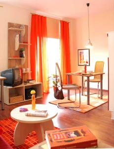 Posezení v ubytování Boardinghouse am Rosensee