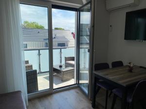 Rõdu või terrass majutusasutuses Hotel Kosel garni UG