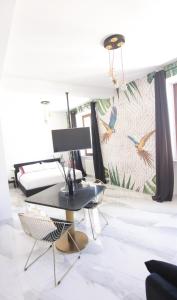 Posezení v ubytování AN Deluxe Suites