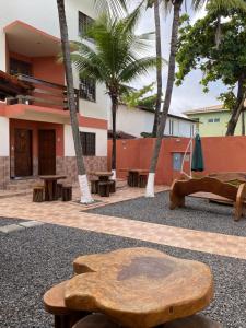 Bygningen som feriehuset ligger i