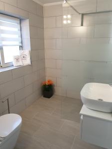 Koupelna v ubytování Molnar Resort Apartment Sergej