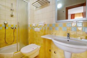 Koupelna v ubytování Hotel Posejdon