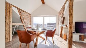 Posezení v ubytování Penthouse im Dachgeschoss