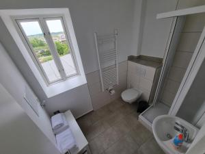Koupelna v ubytování Nikolai Appartements