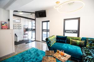 Χώρος καθιστικού στο Hotel Modus