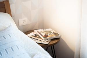 Postel nebo postele na pokoji v ubytování Apartment IVA Studio