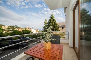 Balkón nebo terasa v ubytování Apartment IVA Studio