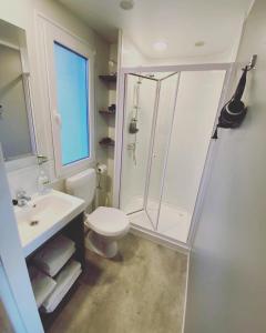 Koupelna v ubytování Mobilehome Ive u. Slavka
