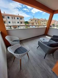 Balkón nebo terasa v ubytování Modern apartment Ana